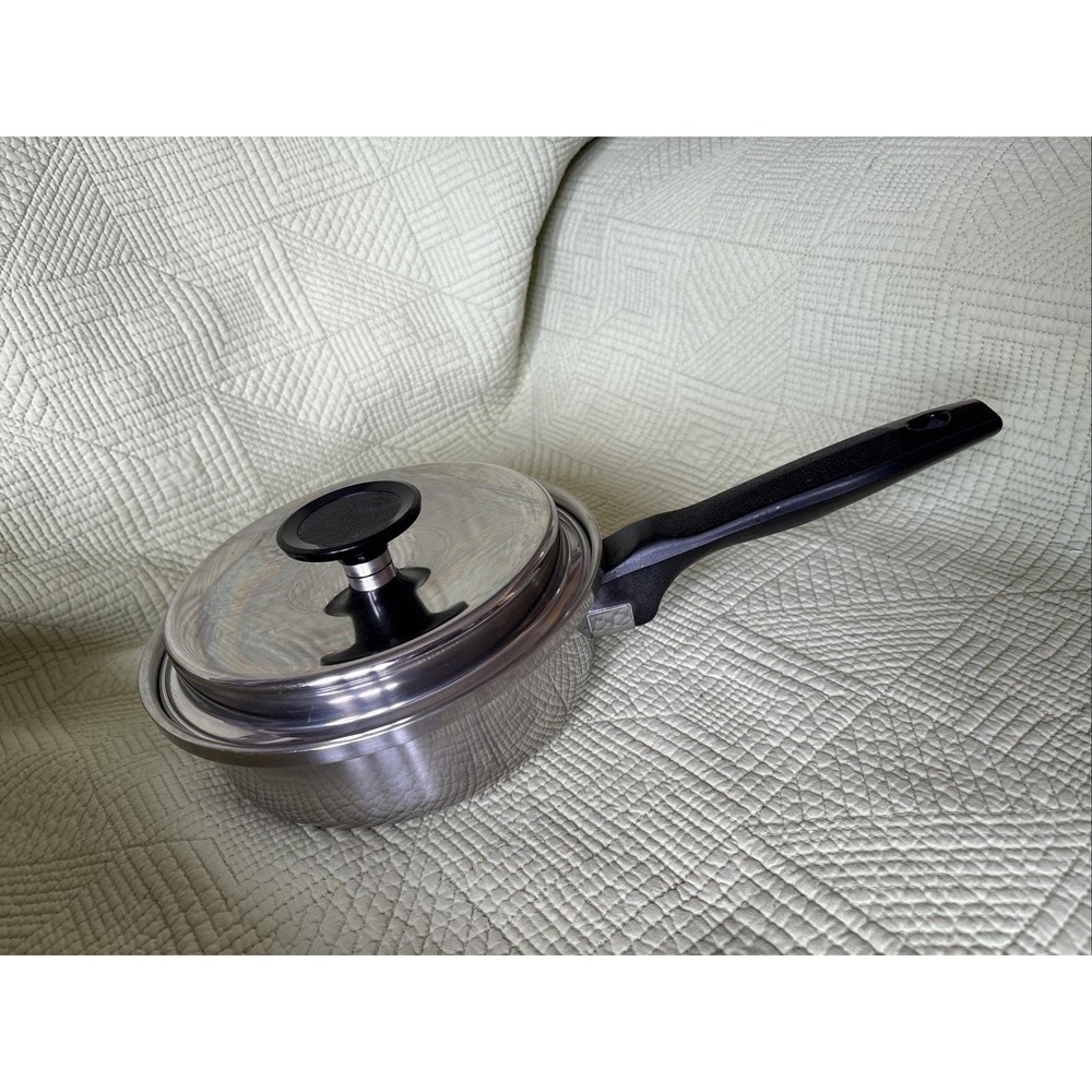 Vintage Royal Prestige by Ekco stainless 7.5" pan w/lid Tri-Clad SS-304